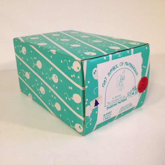 Precious Moments Charter Member A Smile's The Cymbal of Joy 1987 B-0102 - Picture 10 of 11